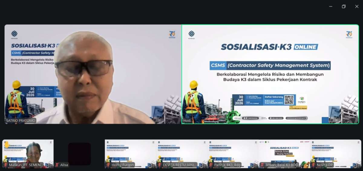 Sosialisasi K3 "Contractor Safety Management System" (CSMS)